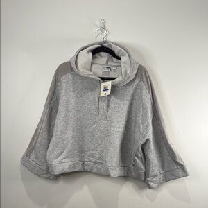 Puma Light Gray Heather Xtreme Cropped Hoody